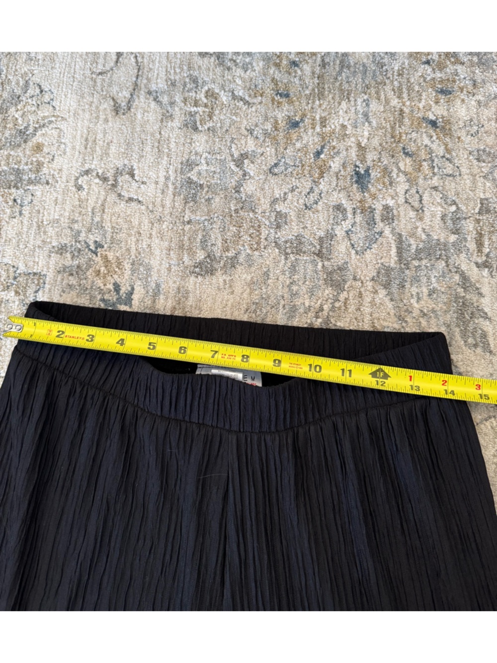 Love Poem Y2K matching set- Black Wide-Leg Textured Pants,halter top vest size L - Picture 5 of 8